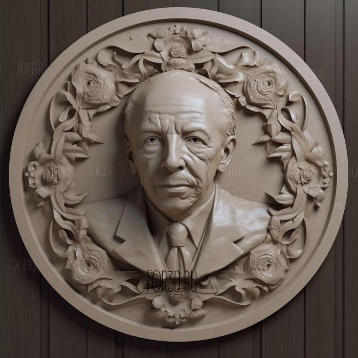 Richard Strauss 4 stl model for CNC